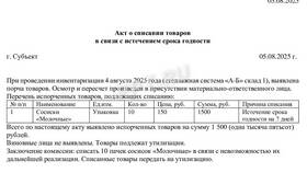 Что такое списание товара в МЕТРОНОМ