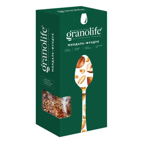 Гранола Granolife миндаль-фундук 200 г в МЕТРОНОМ