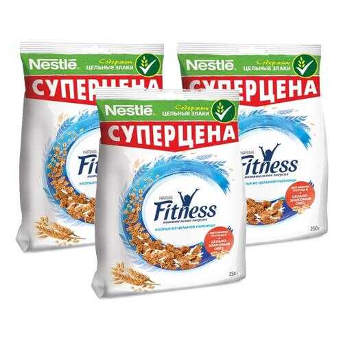 Хлопья Fitness пшеничные с витаминами и минералами 3*250 г в МЕТРОНОМ