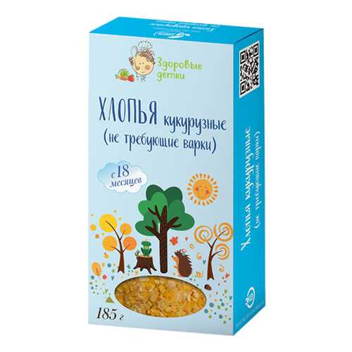 Хлопья кукурузные Здоровые детки 185 г в МЕТРОНОМ