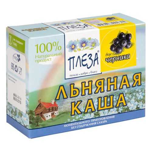 Каша льняная Плеза черника 200 г в МЕТРОНОМ