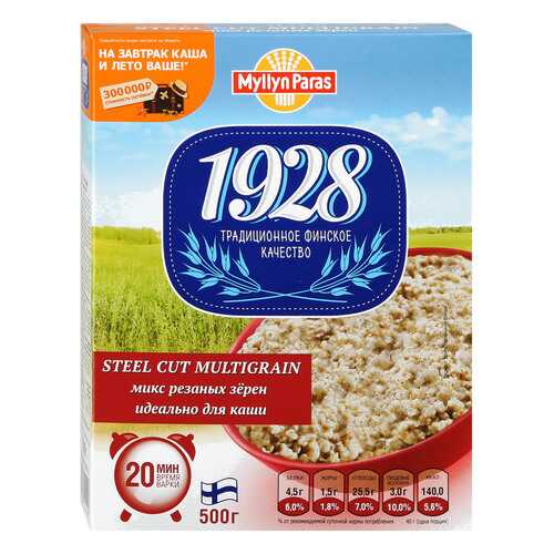 Микс резаных зерен Myllyn Paras 1928 Steel Cut Multigrain 500 г в МЕТРОНОМ