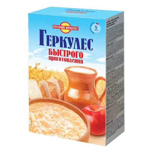 Овсяные хлопья Русский продукт геркулес быстрого приготовления 350 г в МЕТРОНОМ