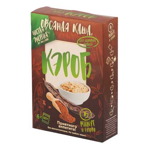 Овсяные каша с кэробом Ricos в пакетиках 6*40 г в МЕТРОНОМ