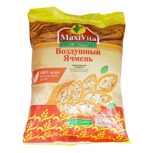 Воздушные зёрна ячменя MaxiVita 125г 4 штуки в упаковке в МЕТРОНОМ