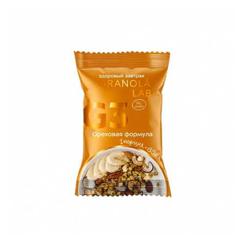 Завтрак готовый гранола Ореховая формула Granola.Lab 60 г в МЕТРОНОМ