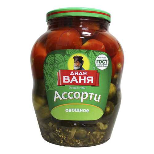 Ассорти Дядя Ваня помидоры и огурцы 1800г в МЕТРОНОМ