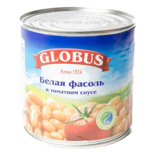 Фасоль Globus белая с томатном соусе 440 г в МЕТРОНОМ