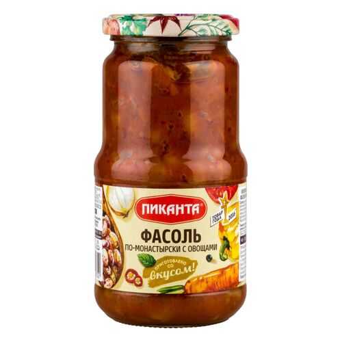 Фасоль Пиканта по-монастырски с овощами 530 г в МЕТРОНОМ