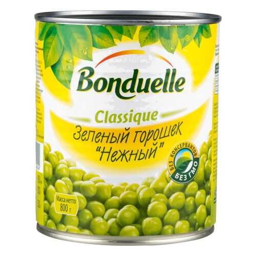 Горошек зеленый Bonduelle classique нежный 800 г в МЕТРОНОМ