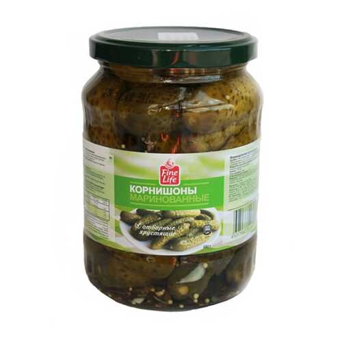 Корнишоны Fine Life маринованные 680 г в МЕТРОНОМ