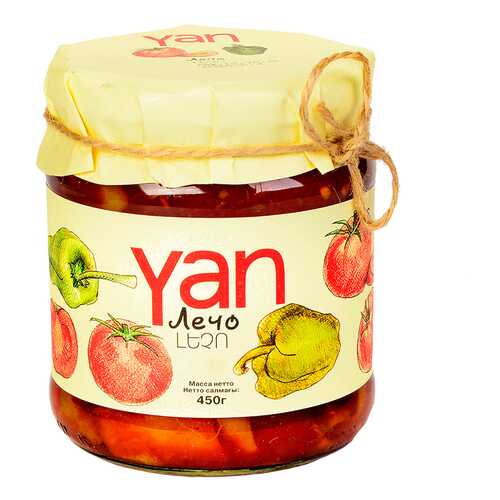 Лечо консервированное YAN 450 г, Армения в МЕТРОНОМ