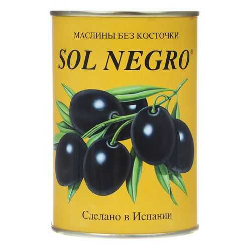 Маслины Sol Negro без косточки 480г в МЕТРОНОМ
