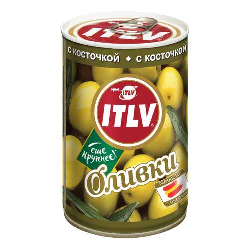 Оливки ITLV с косточкой 300 г в МЕТРОНОМ