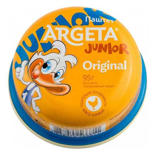 Паштет Argeta junior original куриный 95 г в МЕТРОНОМ
