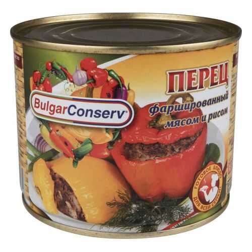 Перец BulgarConserv фаршированный мясом и рисом 540 г в МЕТРОНОМ