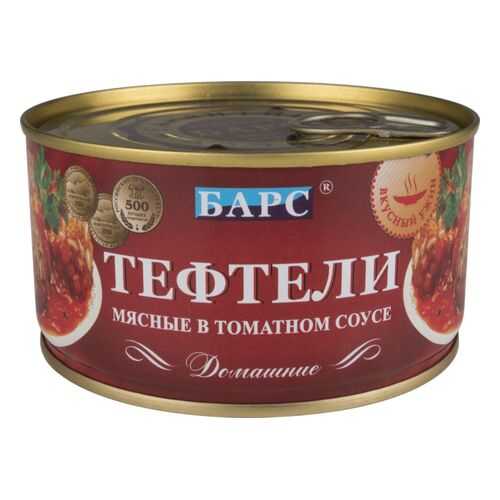Тефтели мясные Барс домашние в томатном соусе 325 г в МЕТРОНОМ