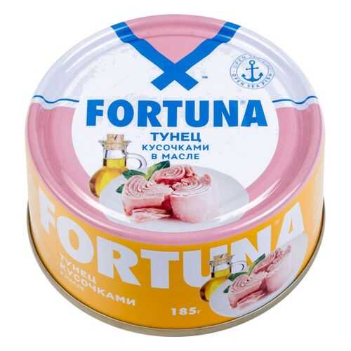 Тунец кусочки Fortuna в масле 185 г в МЕТРОНОМ