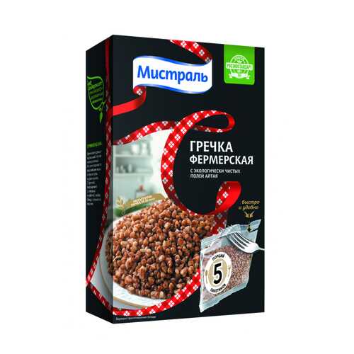 Гречка Мистраль фермерская ядрица 80 г х 5 шт в МЕТРОНОМ