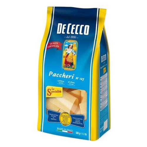 Макароны De Cecco paccheri №125 из твердых сортов пшеницы 500 г в МЕТРОНОМ