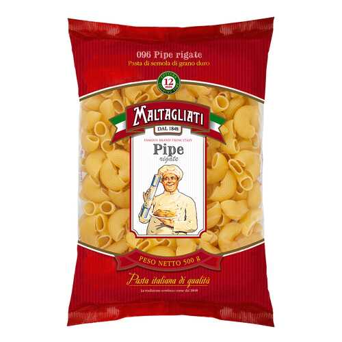 Макароны Maltagliati №96 рожки крупные 500 г в МЕТРОНОМ