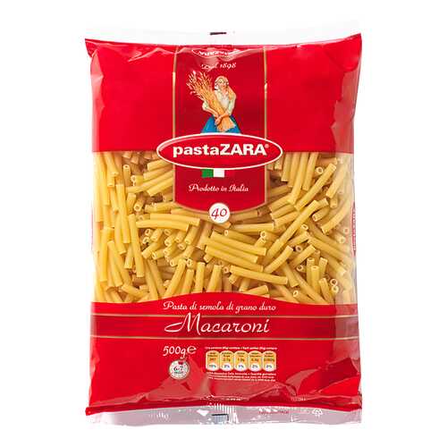 Макароны Pasta Zara трубочки 500 г в МЕТРОНОМ