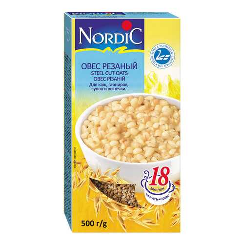 Овес Nordic резаный 500г в МЕТРОНОМ