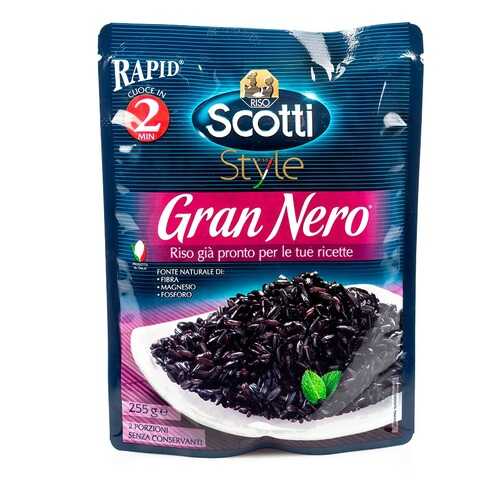 Рис Gran Nero черный готовый к употреблению, Riso Scotti, 255 г, Италия в МЕТРОНОМ