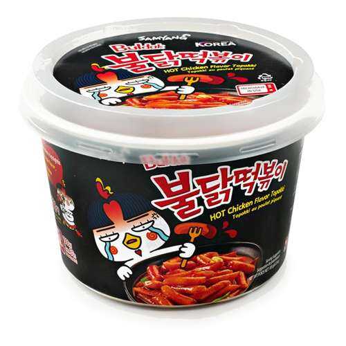 Рисовые палочки Топокки со вкусом острой курицы Булдак Samyang 185 г в МЕТРОНОМ