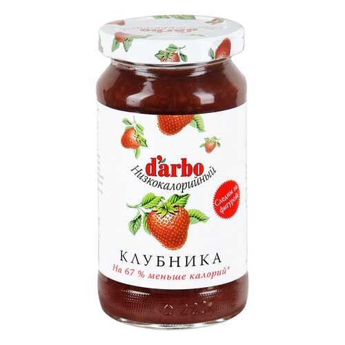 Конфитюр D'arbo клубника низкокалорийный 220 г в МЕТРОНОМ