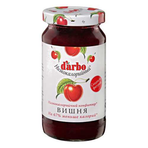 Конфитюр «Вишня» низкокалорийный, d'arbo, 220 г, Австрия в МЕТРОНОМ