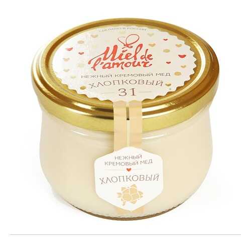 Крем-мед хлопковый, Miel de lamour, 250 г, Россия в МЕТРОНОМ