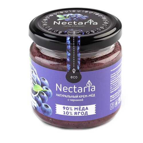 Крем-мёд с черникой Nectaria 230 г в МЕТРОНОМ