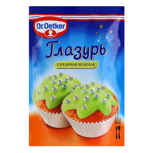 Глазурь Dr.Oetker сахарная зеленая 100 г в МЕТРОНОМ