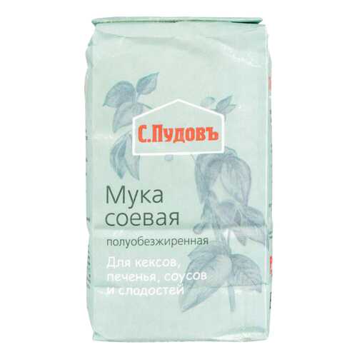 Мука соевая С.Пудовъ полуобезжиренная 400 г в МЕТРОНОМ
