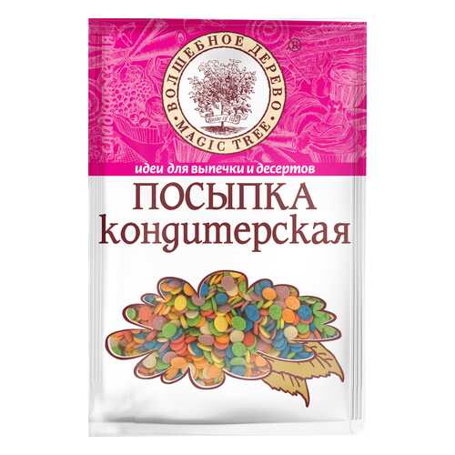 Посыпка кондитерская Волшебное дерево конфетти разноцветные 40 г в МЕТРОНОМ