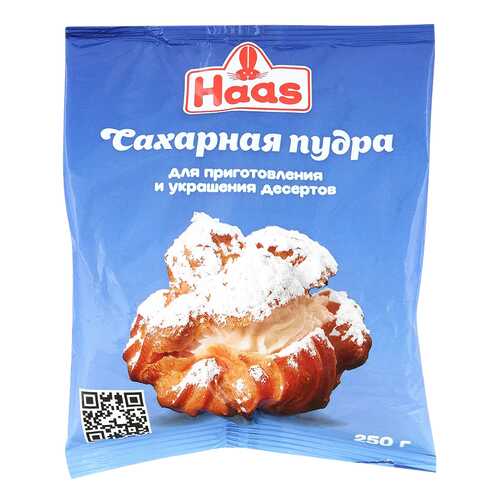 Сахарная пудра Haas 250 г в МЕТРОНОМ