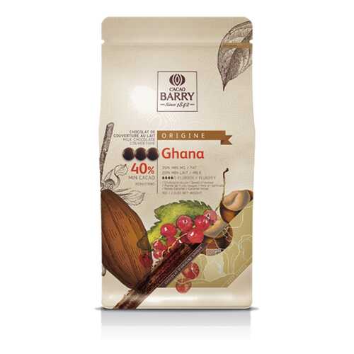 Шоколад Cacao Barry GHANA - Молочный, 40%, 1кг. (CHM-P40GHA-2B-U73) в МЕТРОНОМ
