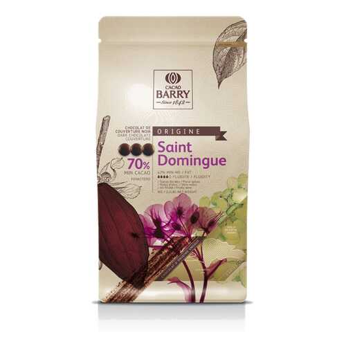 Шоколад Cacao Barry SAINT DOMINGUE - Темный горький, 70%, 1кг. в МЕТРОНОМ