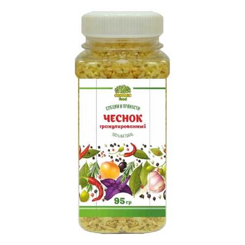 Чеснок сушеный Organic Food гранулированный 95 г в МЕТРОНОМ