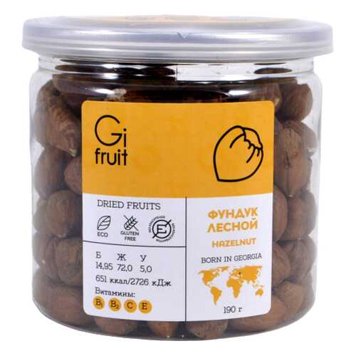 Фундук лесной Gifruit, 190г в МЕТРОНОМ