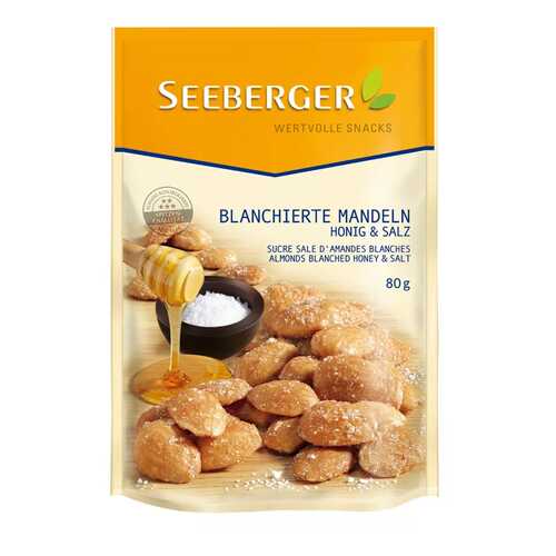Миндаль жареный с солью и медом Seeberger 80 г в МЕТРОНОМ