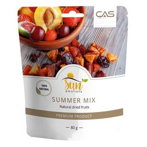 Смесь Summer Mix Sun Emotions инжир, вяленый абрикос, клубника, вишня 80 г в МЕТРОНОМ