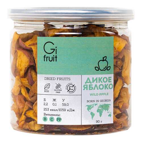 Сушеное дикое яблоко GIFRUIT 90 г в МЕТРОНОМ