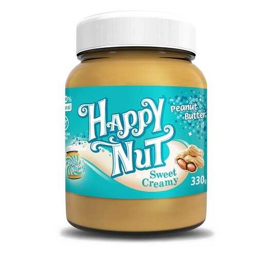 Арахисовая паста Happy Nut Sweet Creamy сладкая в МЕТРОНОМ