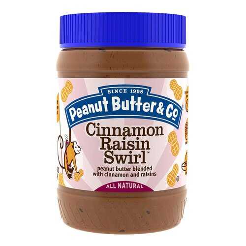 Арахисовая паста Peanut Butter&Co 454 г Cinnamon Raisin Swirl корица и изюм в МЕТРОНОМ