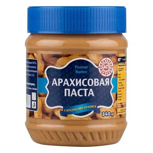 Паста арахисовая Peanut Butter с кусочками арахиса 340 г в МЕТРОНОМ