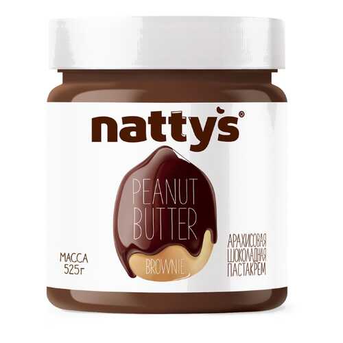 Паста Nattys Brownie арахисовая шоколадная 525 г в МЕТРОНОМ