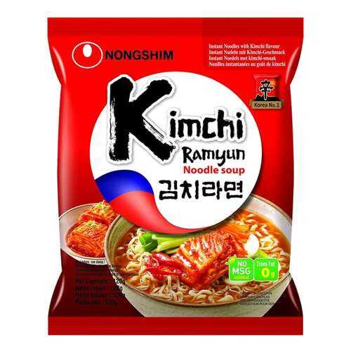 Лапша быстрого приготовления Кимчи Рамен Nongshim 120 г в МЕТРОНОМ