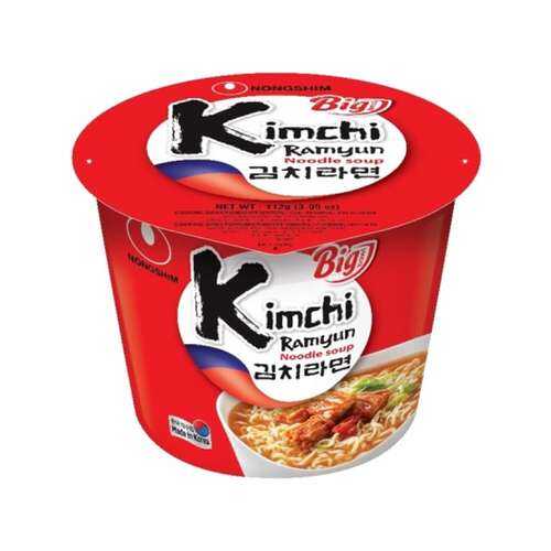 Лапша быстрого приготовления Кимчи Рамен Nongshim чашка 112 г в МЕТРОНОМ